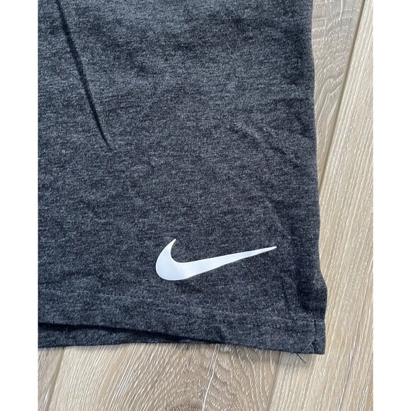 Nike Dri-Fit Gray Athletic Shorts Drawstring Mens Size Large Cotten Blend - Picture 3 of 8